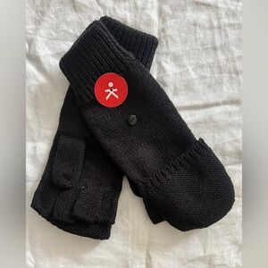 Known Supply Bennett Gloves Half Mitten Half Glove Black NWT💫💫